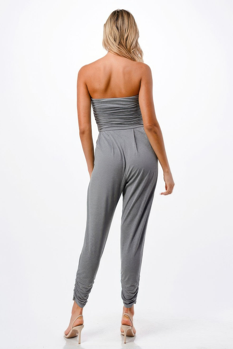 Thumbnail: Tube Top W/shirring Jumpsuit  
