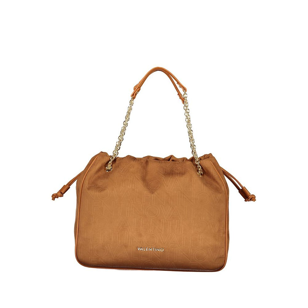 Thumbnail: Mario Valentino Brown Polyurethane Women's Shoulder Bag