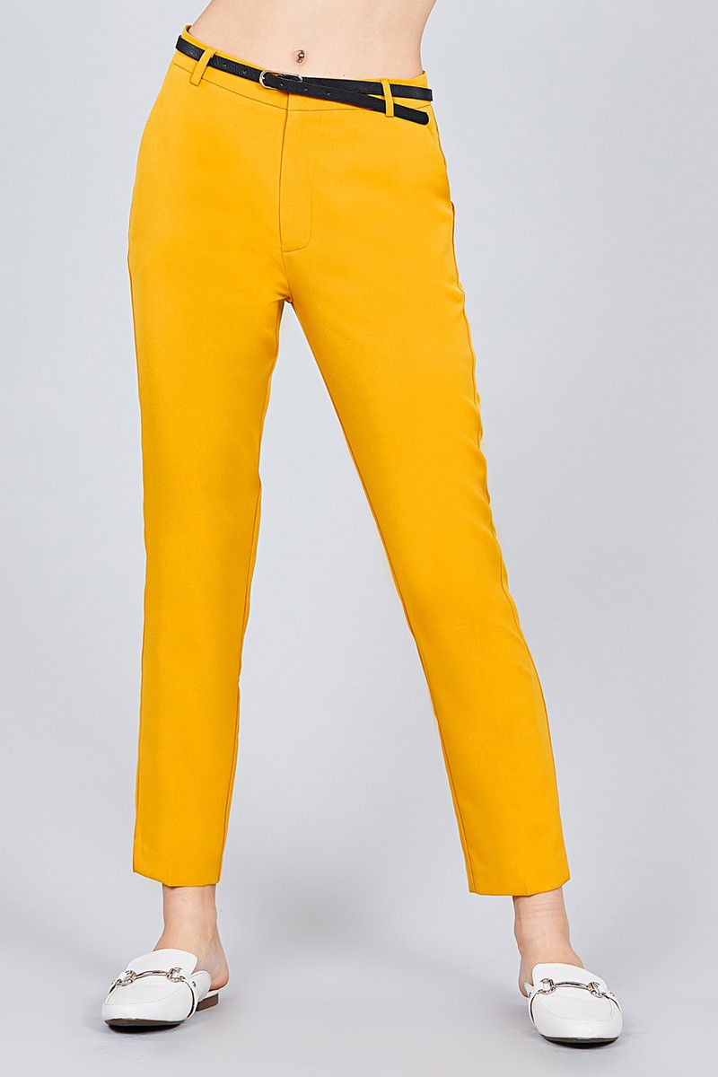 Thumbnail: Classic Woven Pants W/belt