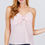 Thumbnail: V-neck w/front bow tie eyelet woven cami top