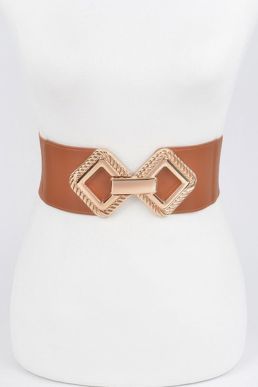 Thumbnail: Big Metal Buckle Stretch Belt