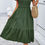 Thumbnail: Elegant Ruched V Neck Short Sleeve Pleated Dress