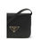 Thumbnail: Prada Black Calf Leather Bos Taurus Shoulder Bag