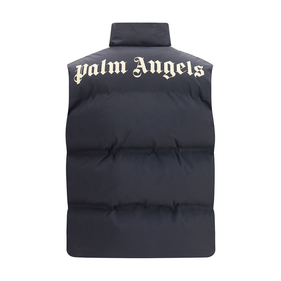 Thumbnail: Palm Angels Black Polyamide Sleveless Jacket