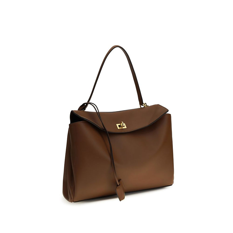 Thumbnail: Balenciaga Brown Calf Leather Bos Taurus Shoulder Bag