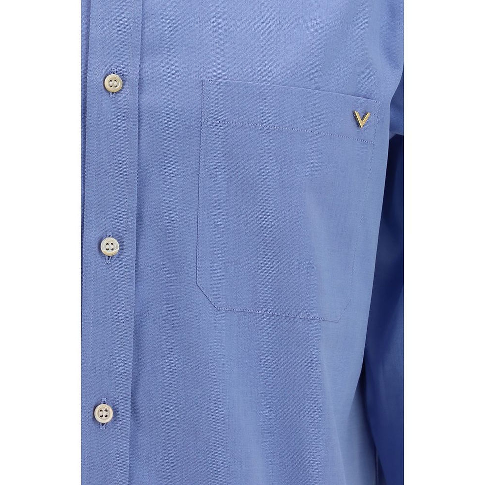 Thumbnail: Valentino Blue Cotton Shirt