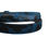 Thumbnail: Dolce & Gabbana Men Blue Calf Leather Logo Metal Buckle Belt