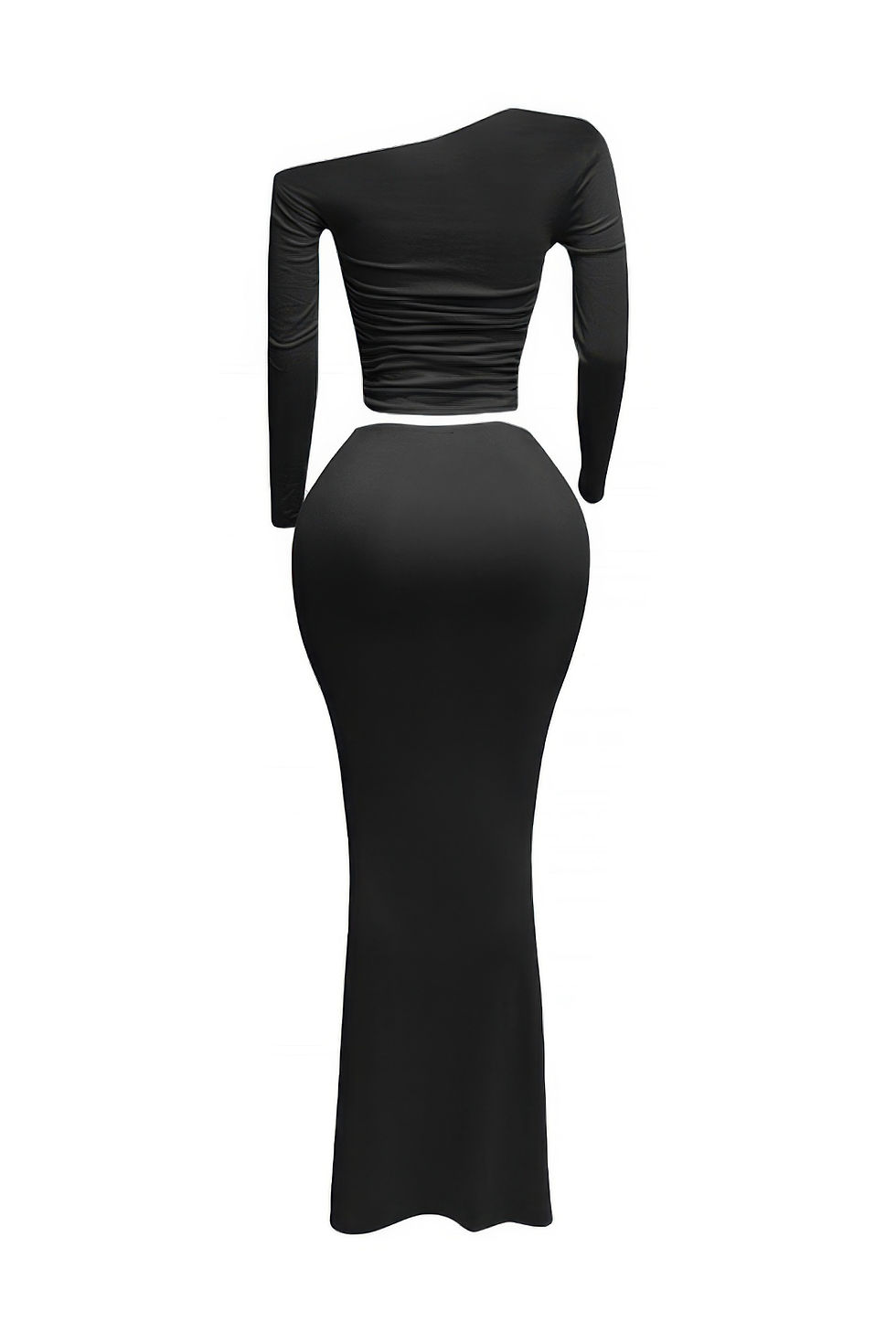 Thumbnail: Plus Size One Side Off Shoulder Top & Skirt Set