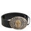 Thumbnail: Dolce & Gabbana Black Leather Ornate Metal Buckle Men Belt