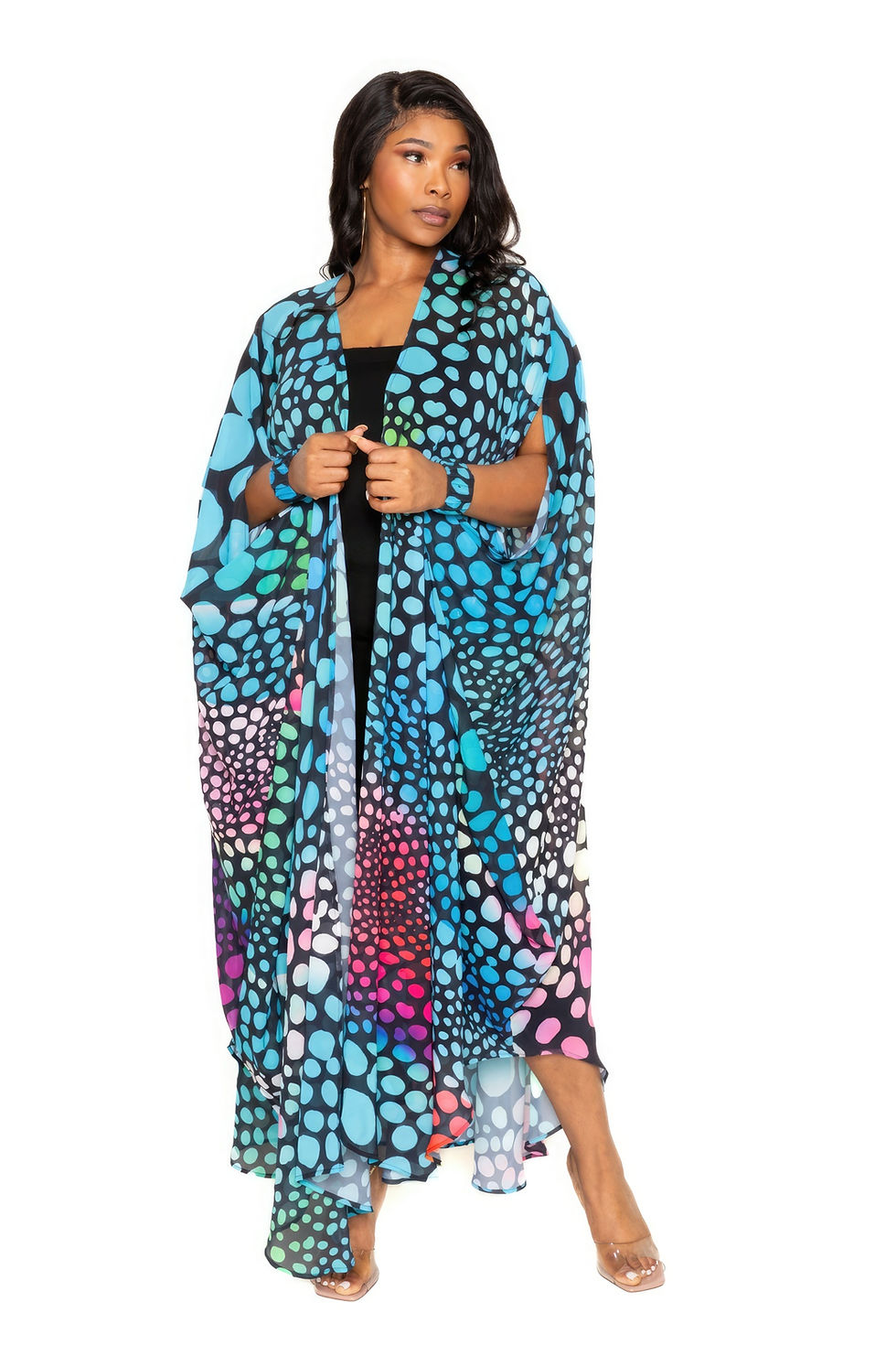 Thumbnail: Dot Robe With Wrist Band
