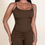 Thumbnail: Ribbed sleeveless wide leg jumpsuit