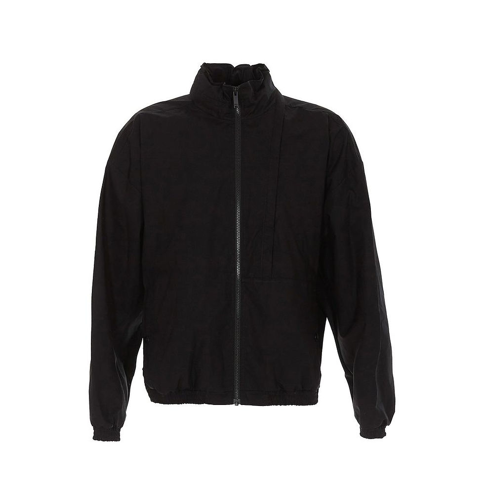 Marcelo Burlon Black Cotton Shell Jacket