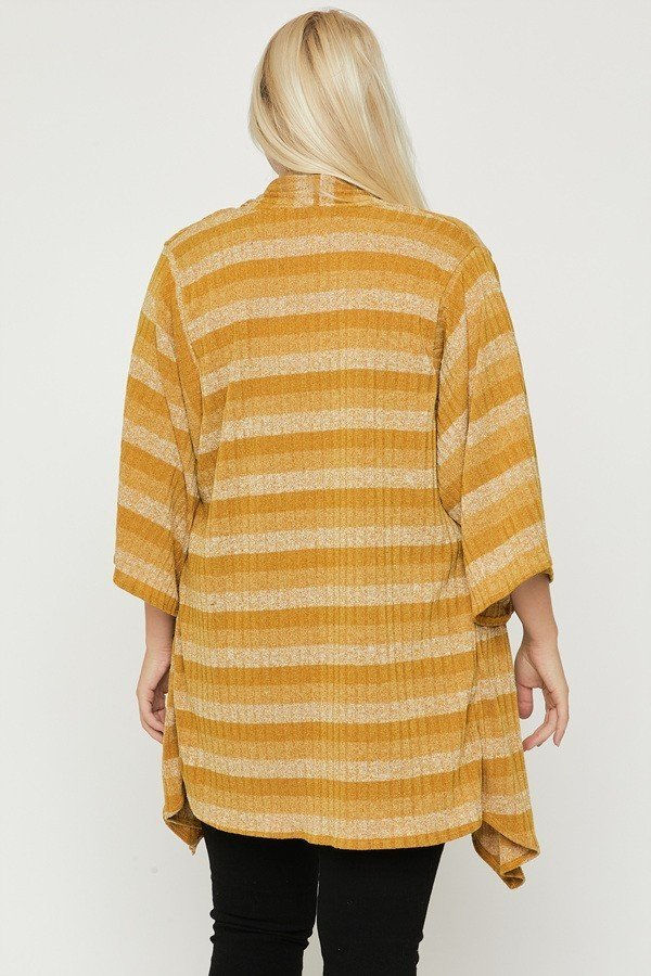 Thumbnail: Kimono Style Striped Cardigan