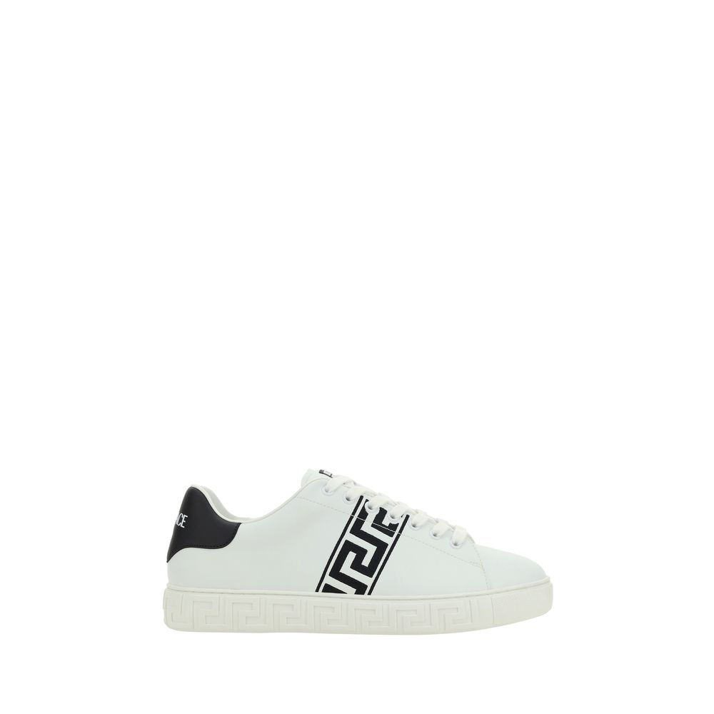 Versace White Rubber Low Top Sneakers