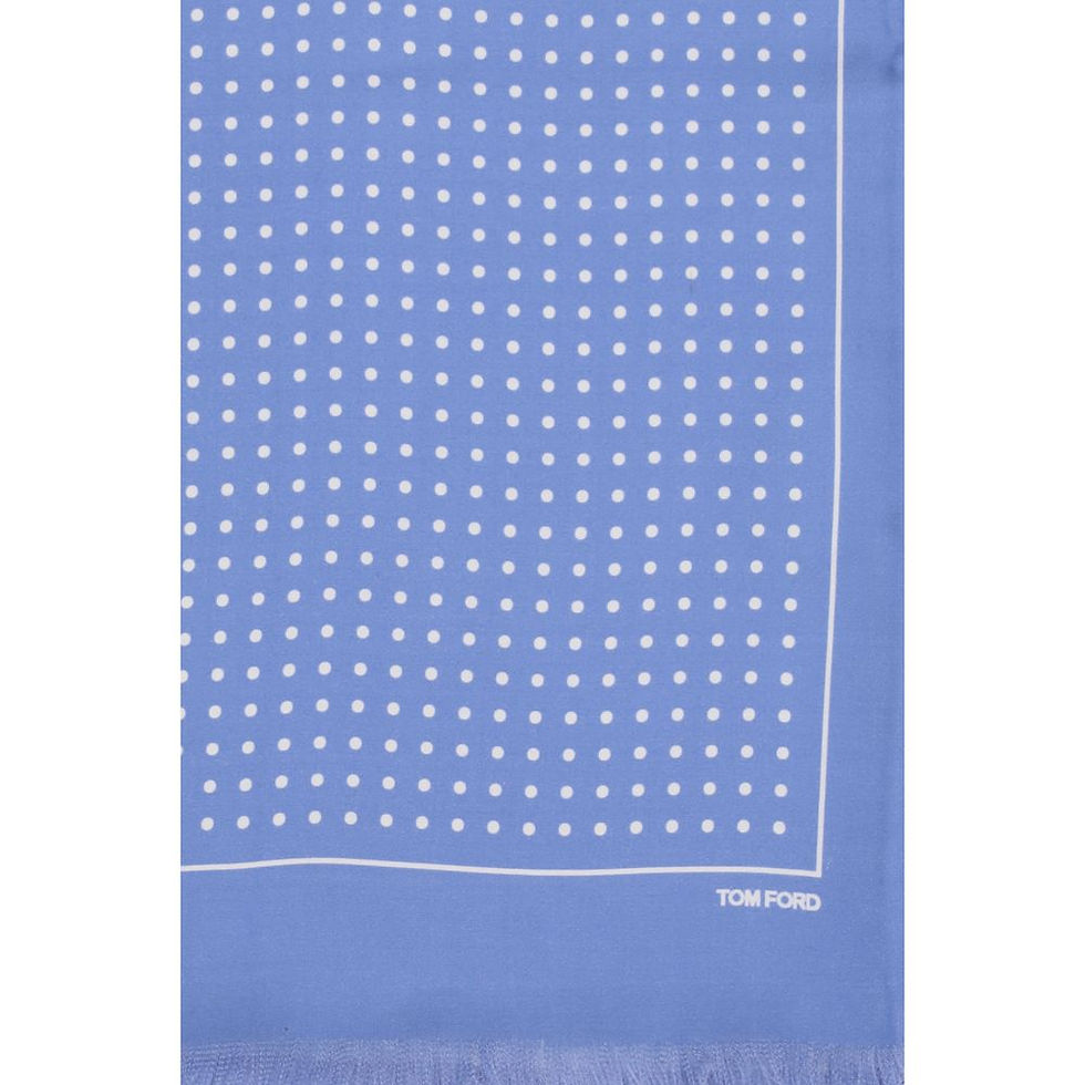 Thumbnail: Tom Ford Blue Silk Scarf