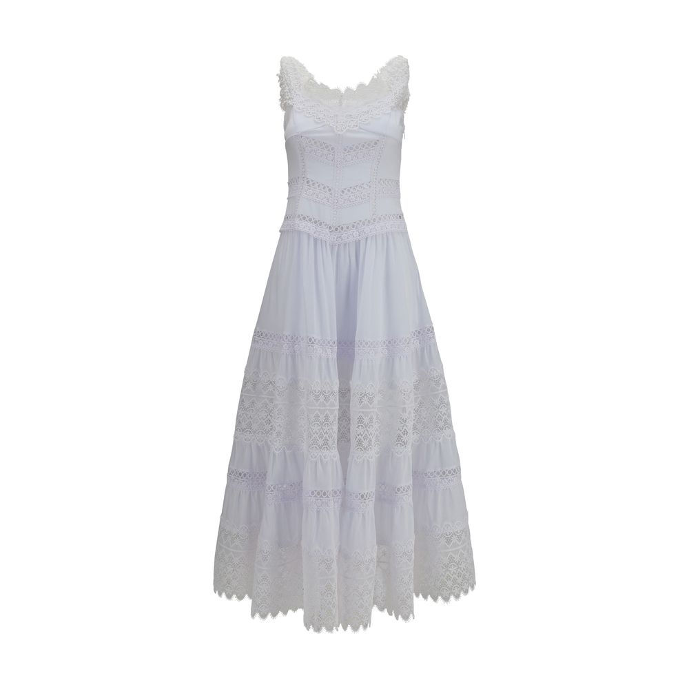 Charo Ruiz White Cotton Casual Dress