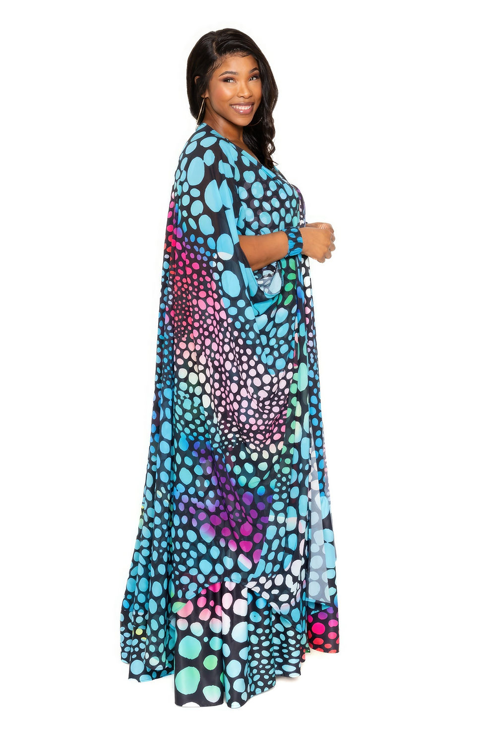 Thumbnail: Dot Robe With Wrist Band