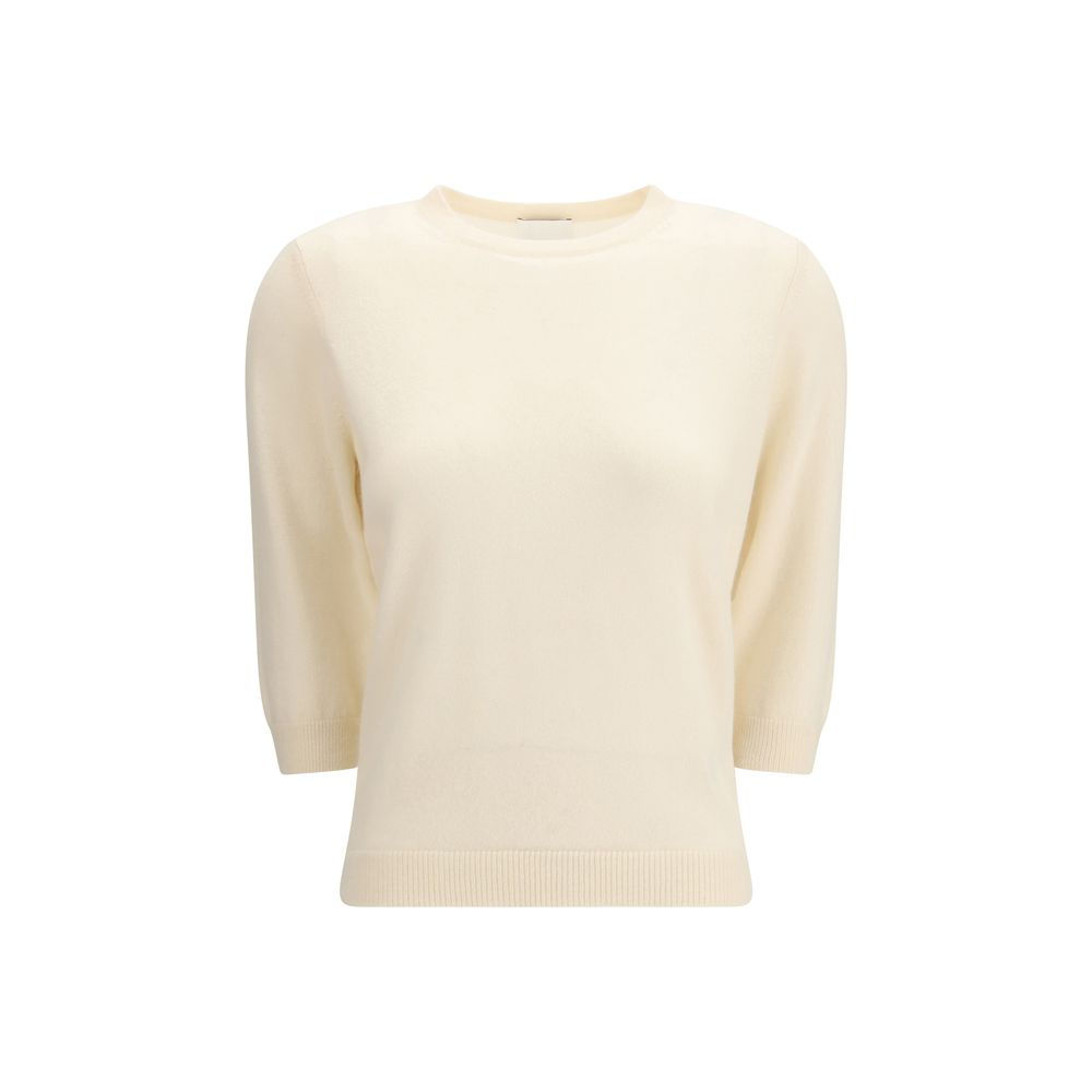 Allude Beige Cashmere Sweater