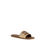 Thumbnail: Miu Miu Beige Calf Leather Bos Taurus Flat Sandals