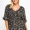 Thumbnail: Floral V-neck Babydoll Balloon Slv Top