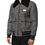 Thumbnail: Dolce & Gabbana Gray Wool Herringbone Shearling Collar Bomber Jacket
