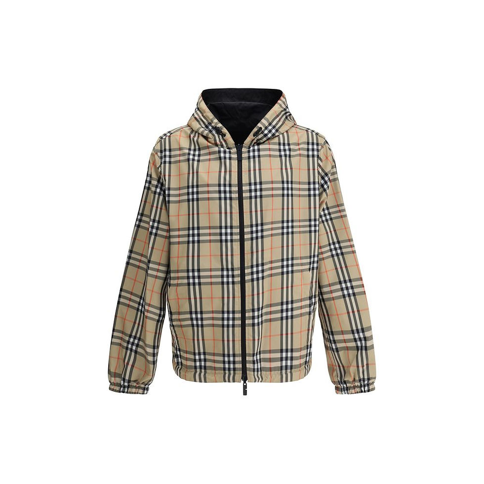 Burberry Multicolor Polyester Shell Jacket