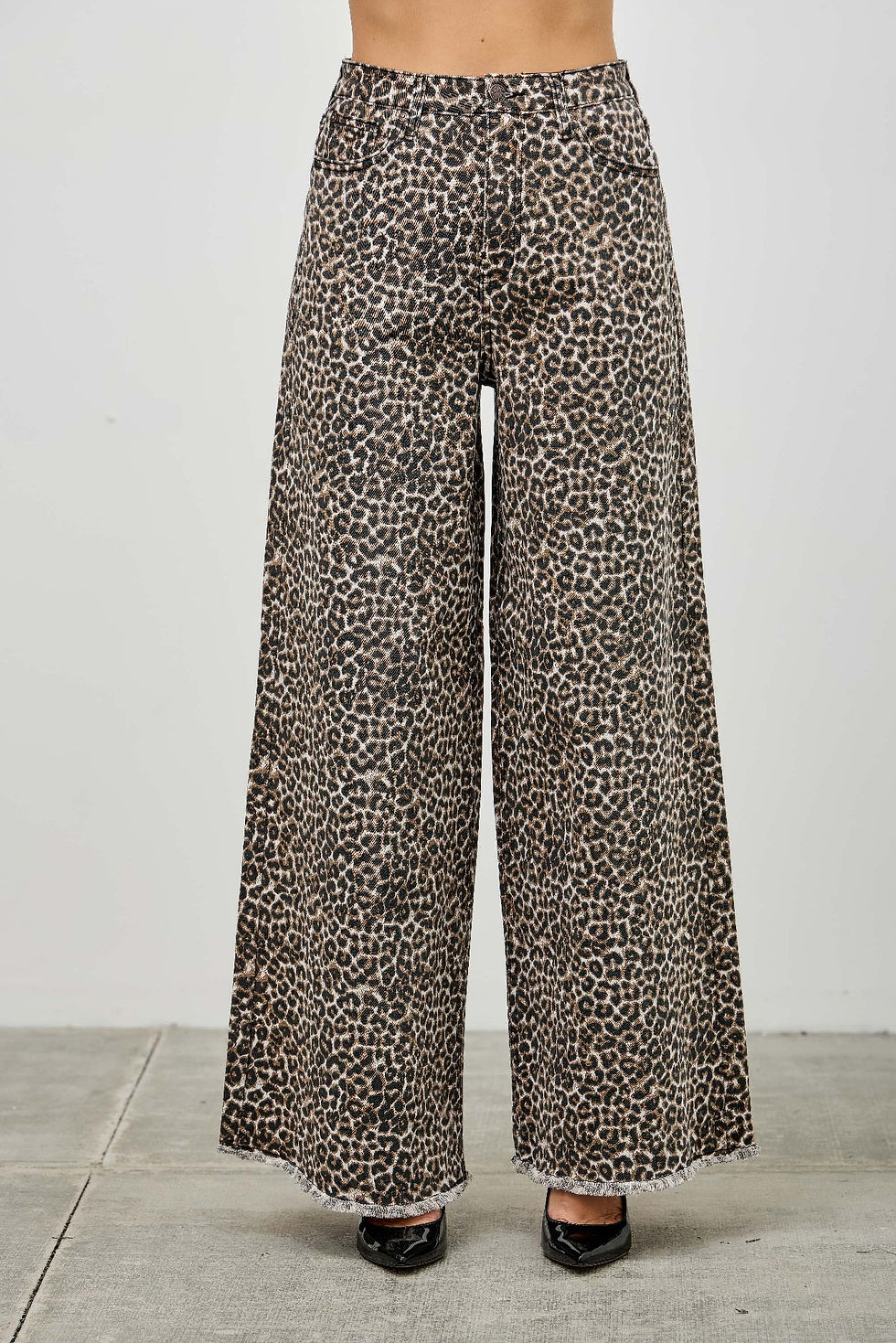 Thumbnail: Leopard Super High Rise Wide Leg With Stretch