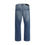Thumbnail: 7FOR Blue Cotton Straight-Leg Jeans