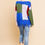 Thumbnail: Color Blocked Long Sleeve V-neck Knit Pullover Sweater