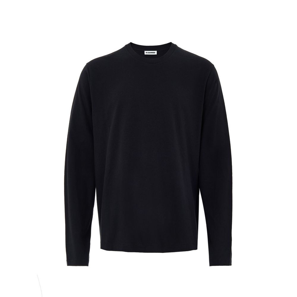 Jil Sander Black Cotton T-Shirt