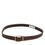 Thumbnail: Dolce & Gabbana Brown Classic Gold Metal Logo Buckle Men Belt