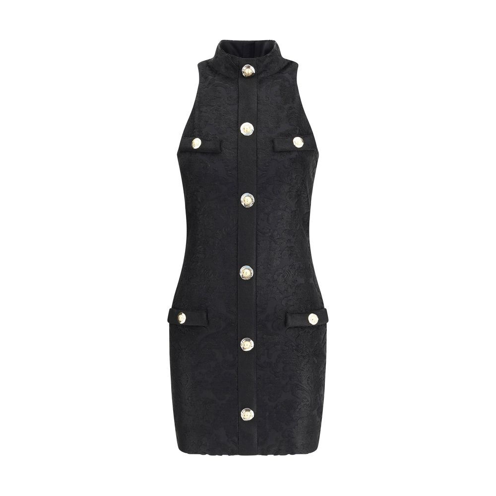 Balmain Black Viscose Cocktail Dress