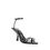 Thumbnail: The Attico Black Silk Stiletto Heel Sandals