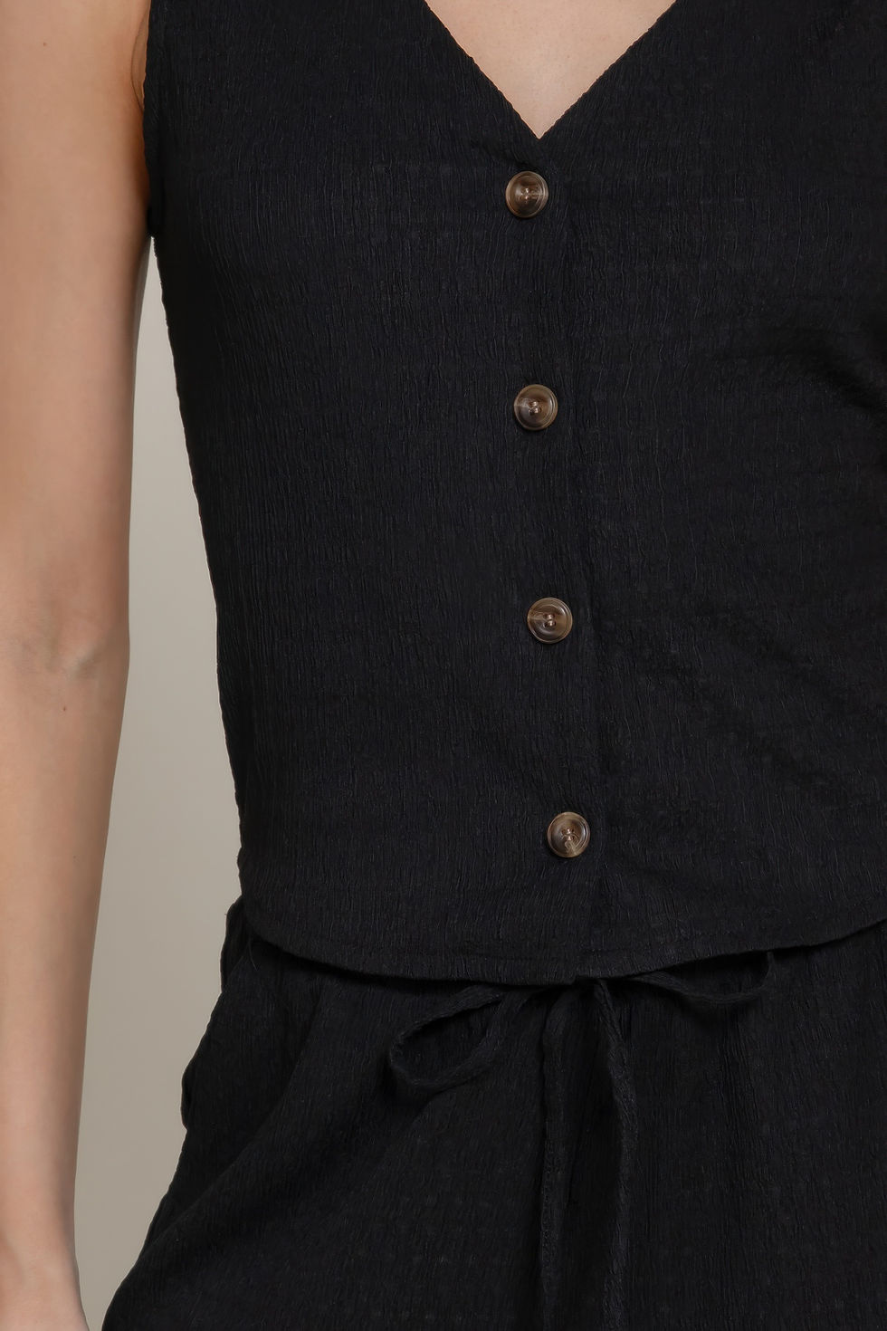 Thumbnail: Button Closure Vest & Long Pants Set          
