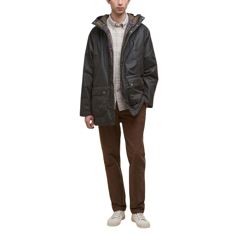 Thumbnail: Barbour Green Cotton Parka