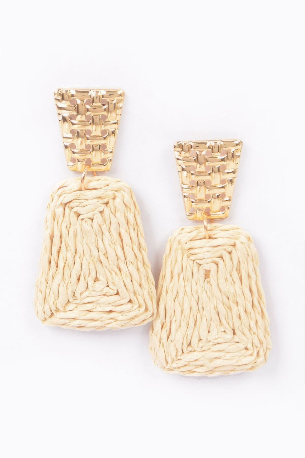 Thumbnail: Faux Straw Dangling Earring