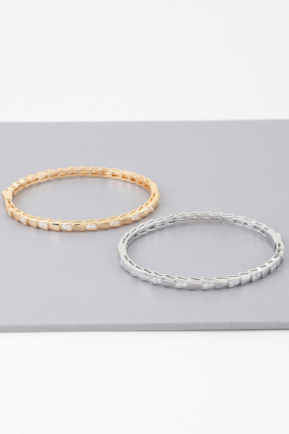 Thumbnail: Bejeweled Snake Scale Bracelet