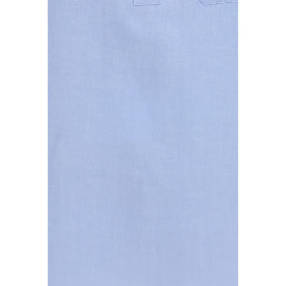 Thumbnail: 'S Max Mara Blue Linen Dress Shirt