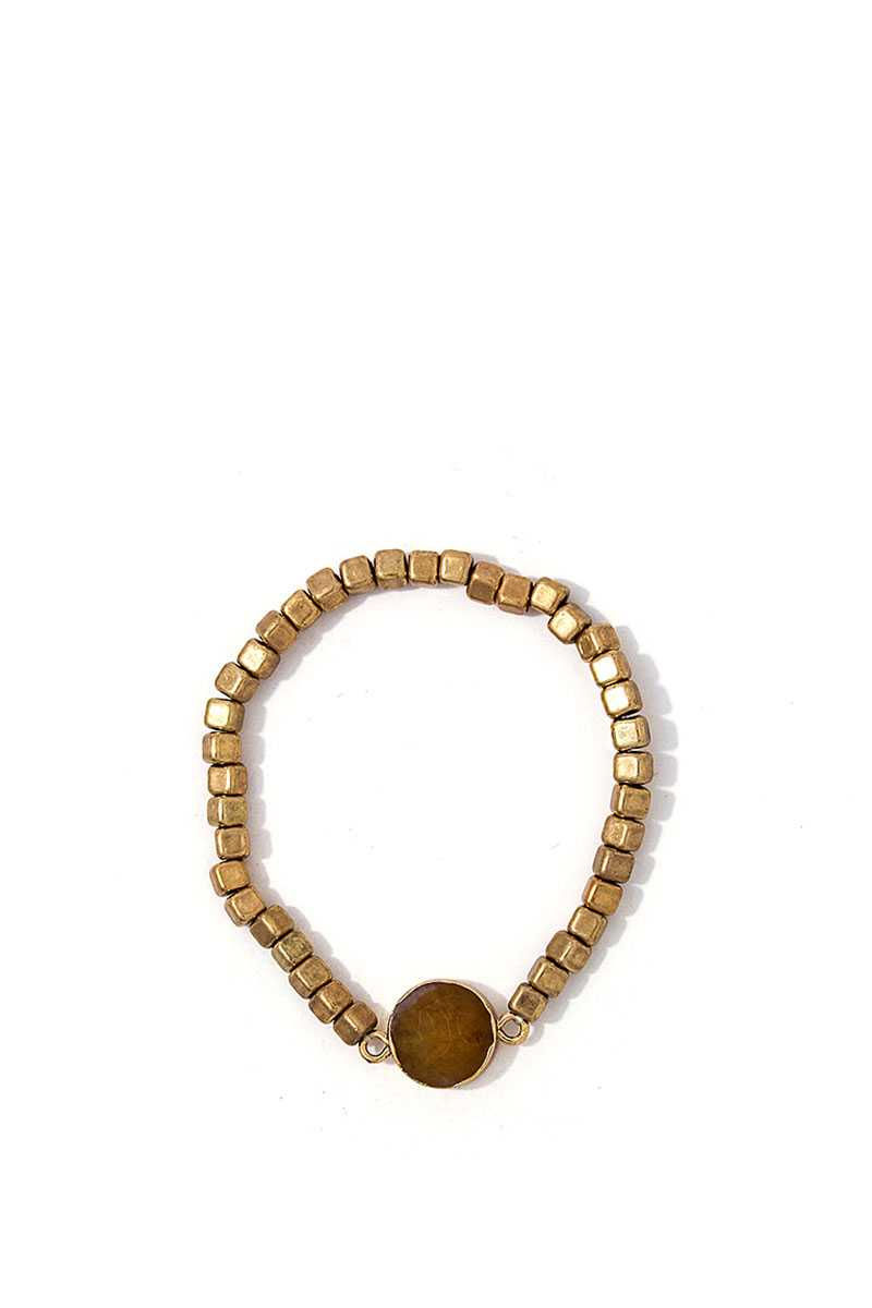 Thumbnail: Modern Multi Beaded And Stone Bracelet