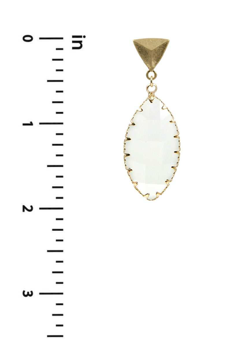 Thumbnail: Triangle Resin Dangle Earring