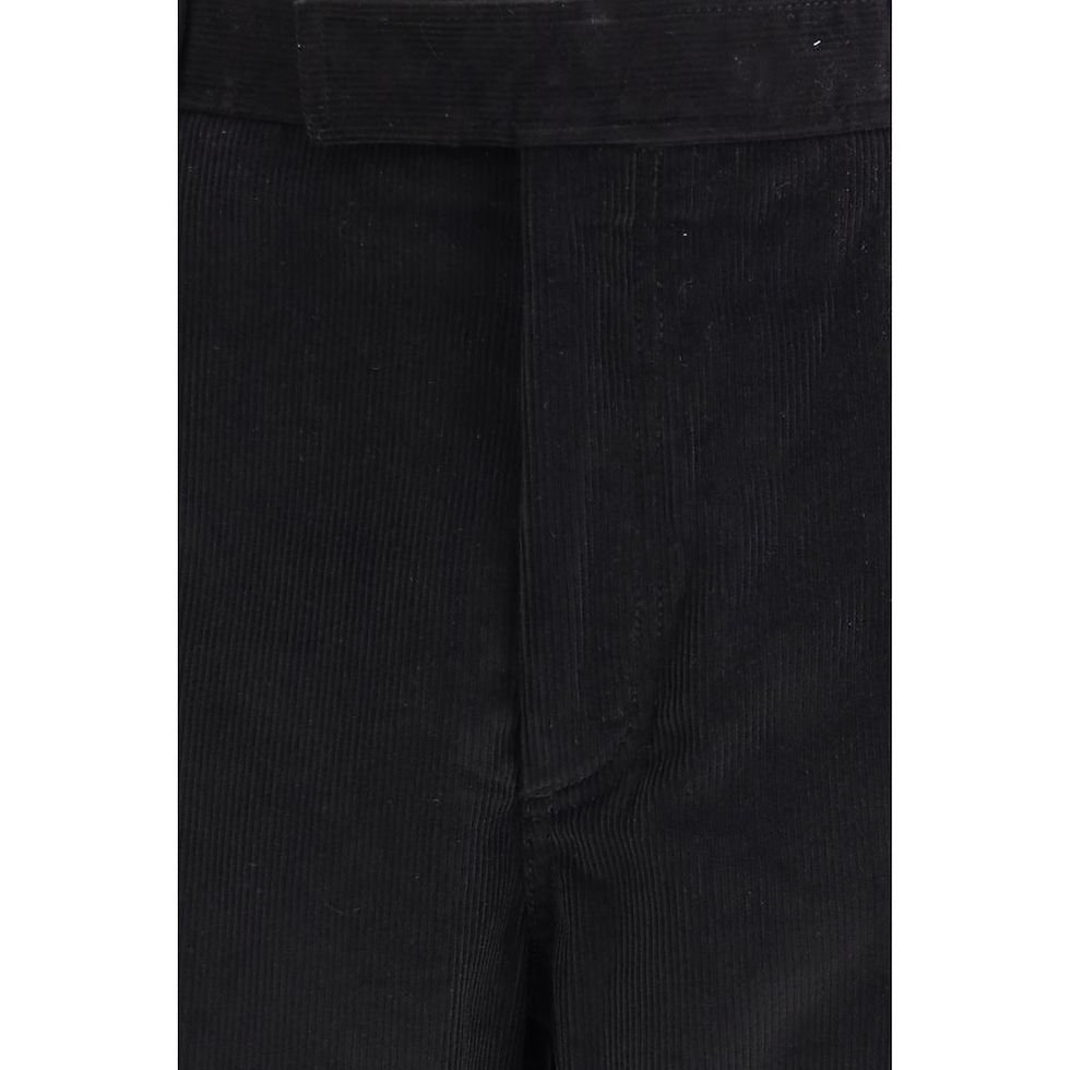 Thumbnail: Thom Browne Black Cotton Chino Pants
