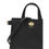 Thumbnail: Burberry Black Calf Leather Bos Taurus Handbag