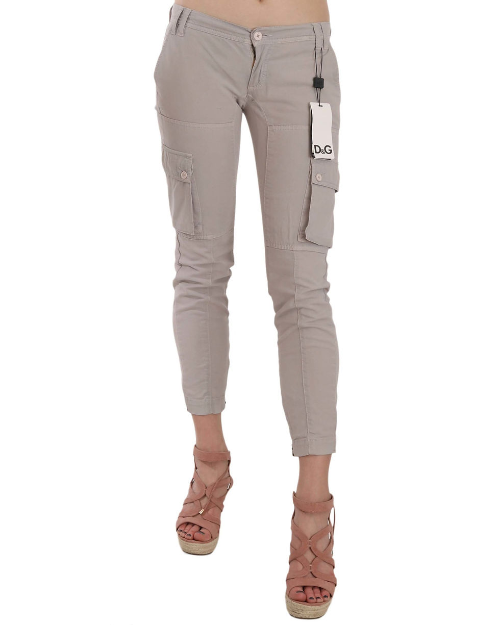 Dolce & Gabbana Casual Fitted Khaki Trousers Pants