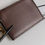 Thumbnail: Dolce & Gabbana Brown Calf Leather Zip Logo Keyring Coin Purse Men Wallet