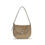 Thumbnail: Savette Beige Calf Leather Bos Taurus Shoulder Bag