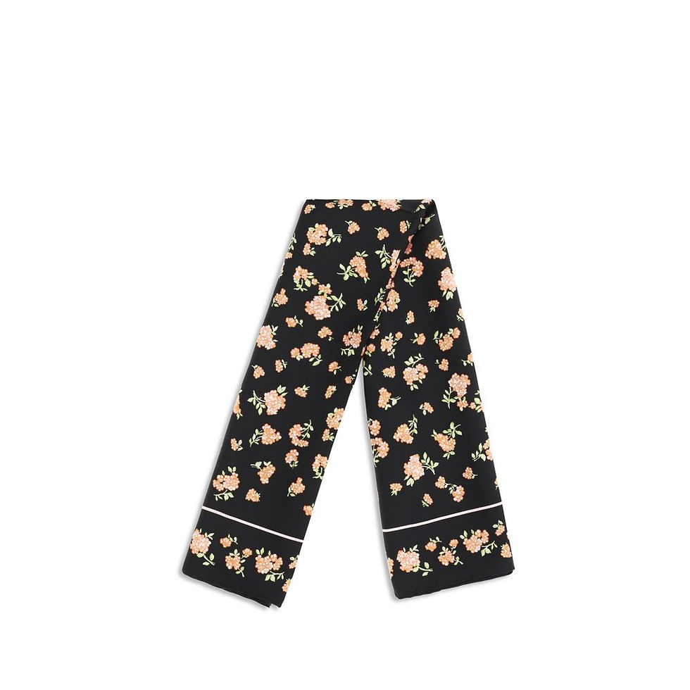 Thumbnail: Valentino Garavani Black Silk Scarf