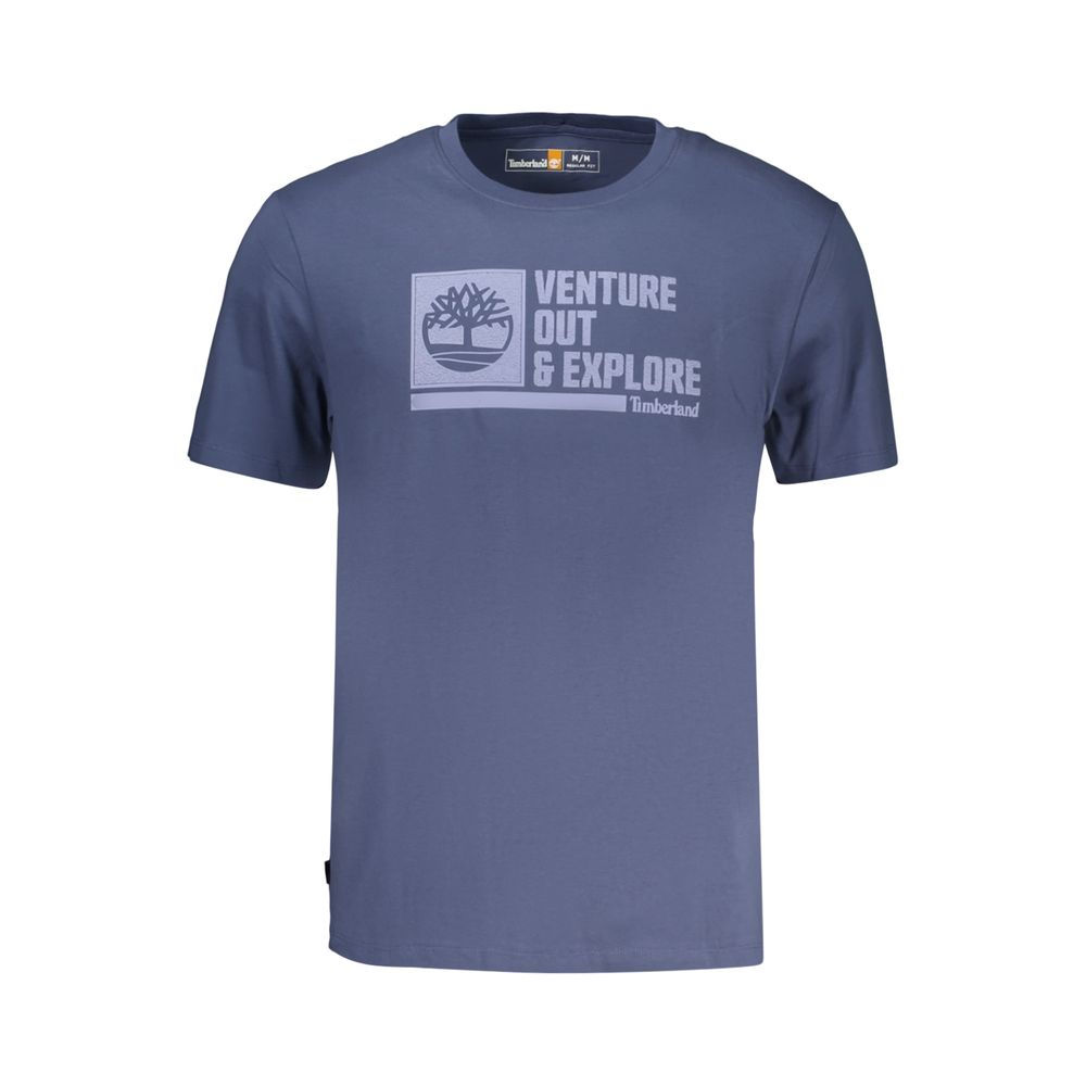 Timberland Blue Cotton Men's T-Shirt