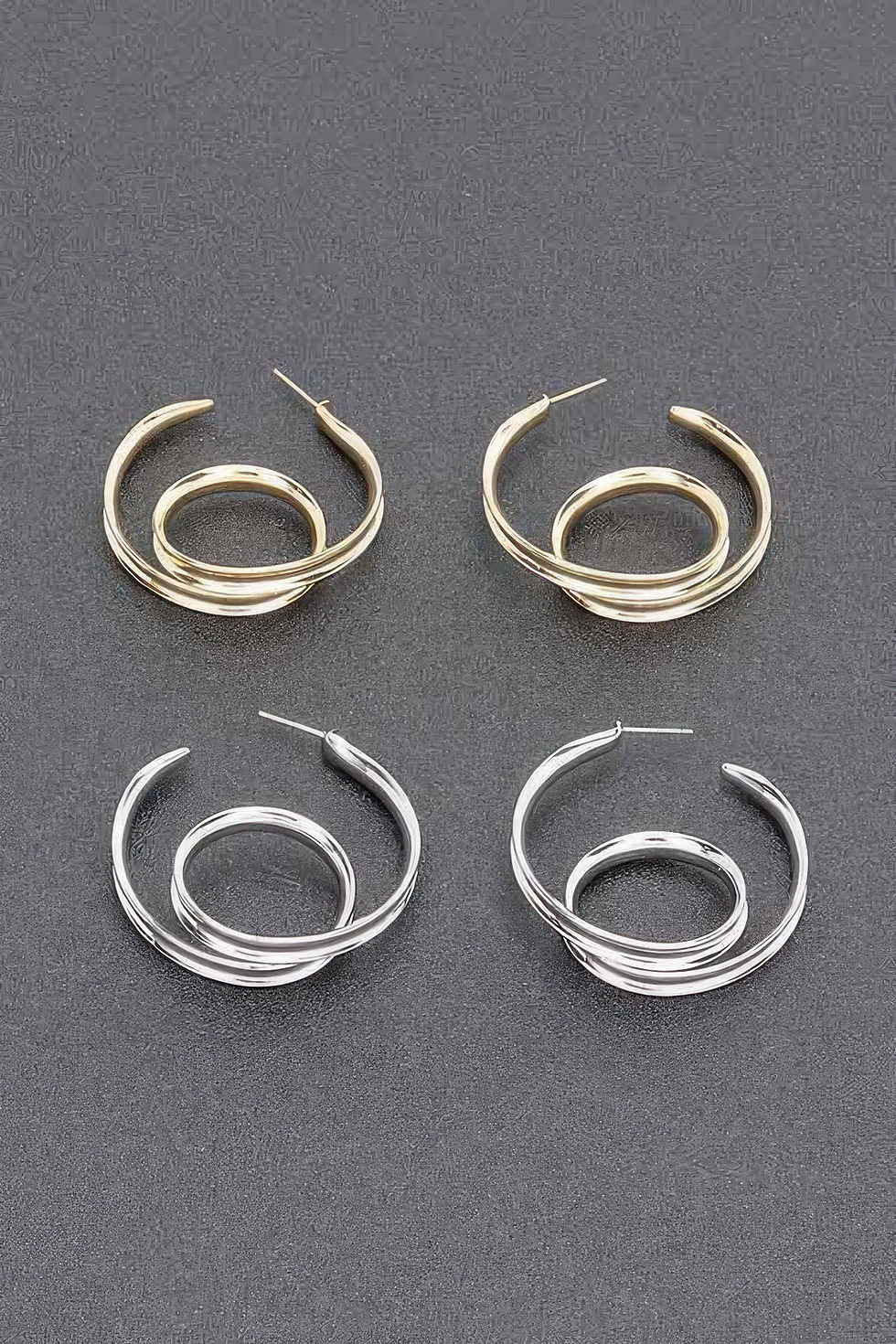 Thumbnail: Gold Plated Metal Earring