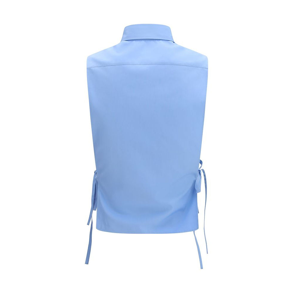 Thumbnail: Miu Miu Blue Cotton Shirt