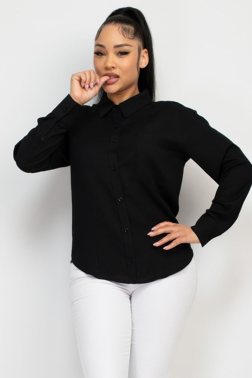 Thumbnail: Button Down Collared Linen Shirt